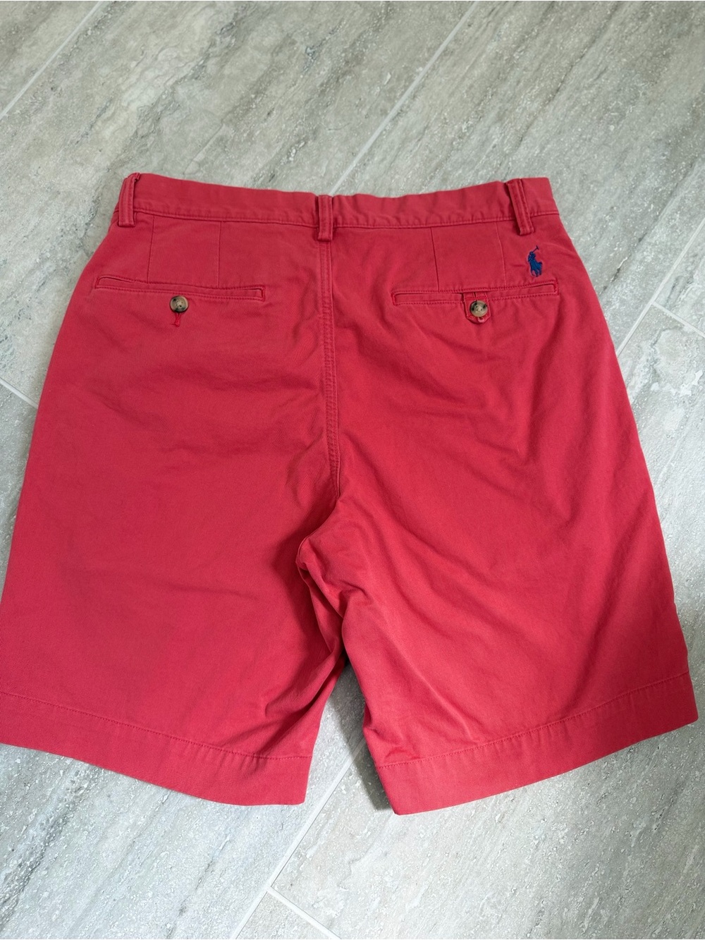 Polo Ralph Lauren Classic Fit Chino Shorts Mens 31 Red Coral Stretch Cotton - Picture 4 of 11